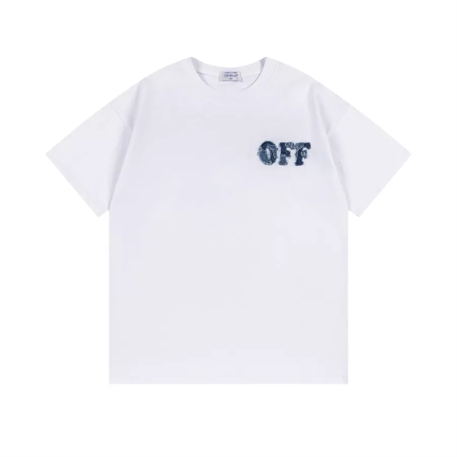Off-White T-Shirts Short Sleeved For Unisex Affordable 7458