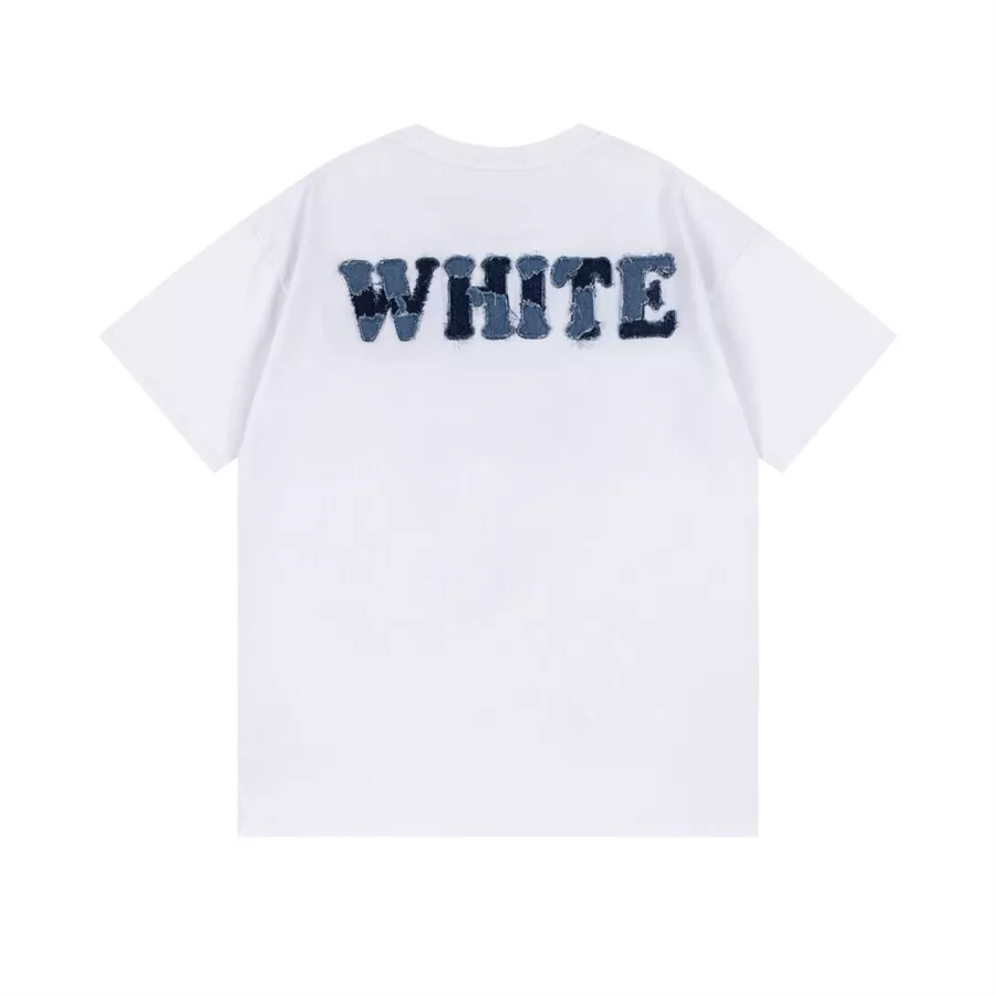 Off-White T-Shirts Short Sleeved For Unisex Affordable 7458