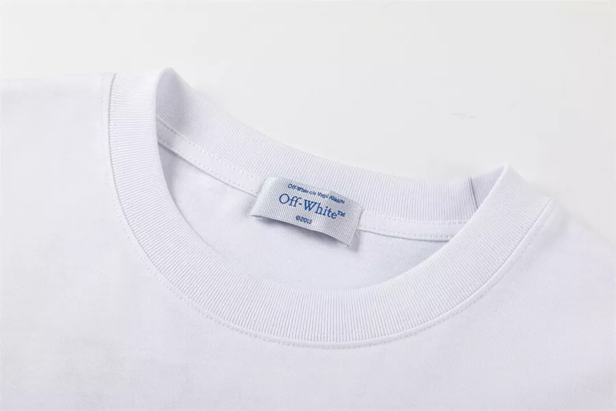 Off-White T-Shirts Short Sleeved For Unisex Affordable 7458