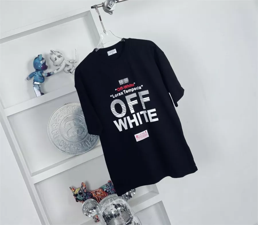 Off-White T-Shirts Short Sleeved For Unisex AllSeason 6610