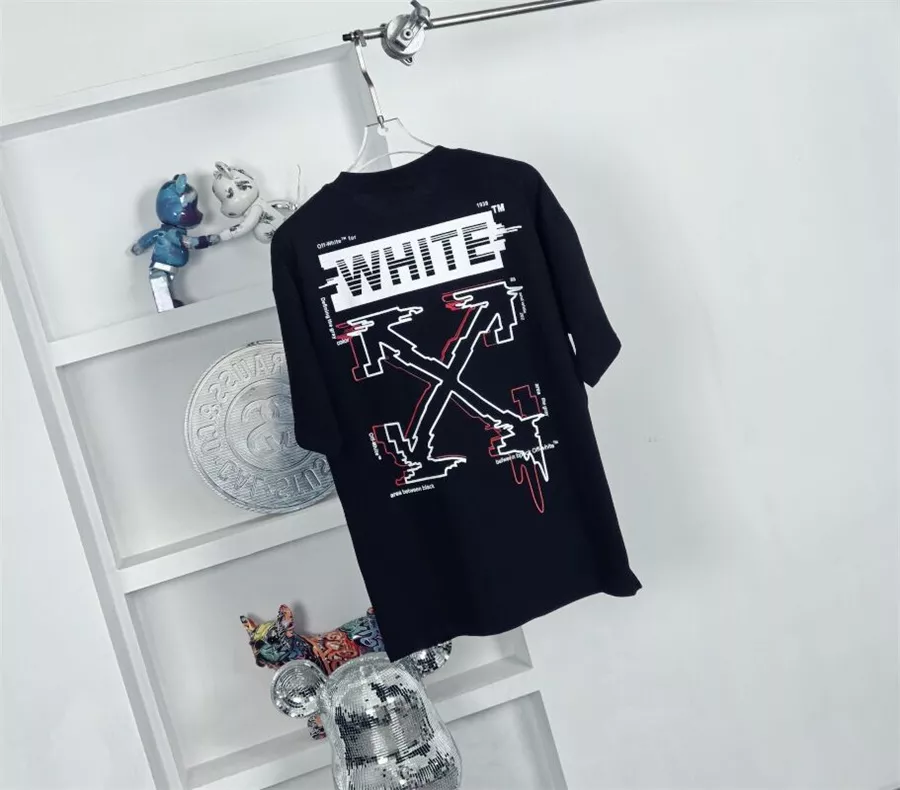 Off-White T-Shirts Short Sleeved For Unisex AllSeason 6610
