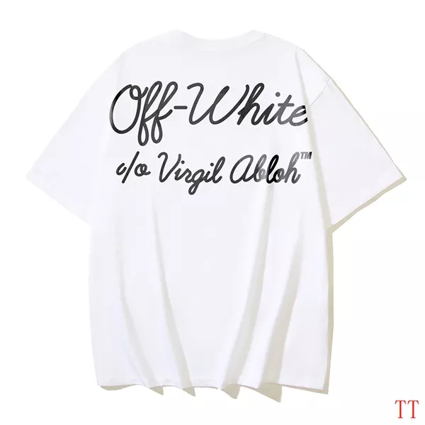 Off-White T-Shirts Short Sleeved For Unisex Bold 6338