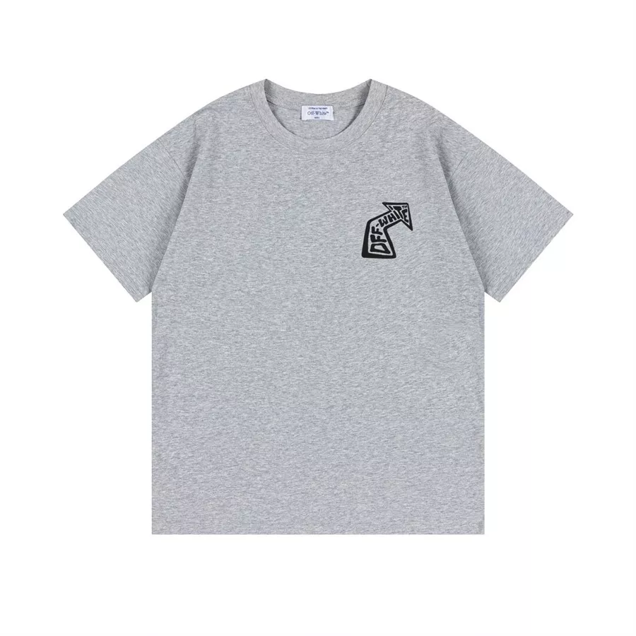 Off-White T-Shirts Short Sleeved For Unisex Comfortable 6131