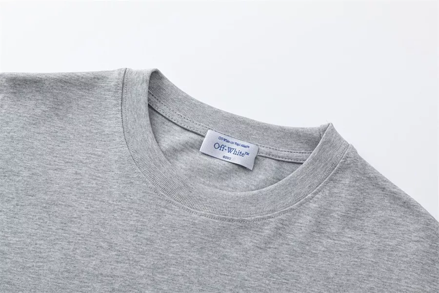 Off-White T-Shirts Short Sleeved For Unisex Comfortable 6131