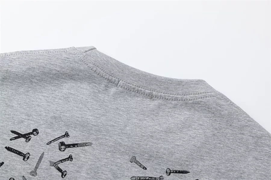 Off-White T-Shirts Short Sleeved For Unisex Comfortable 6131