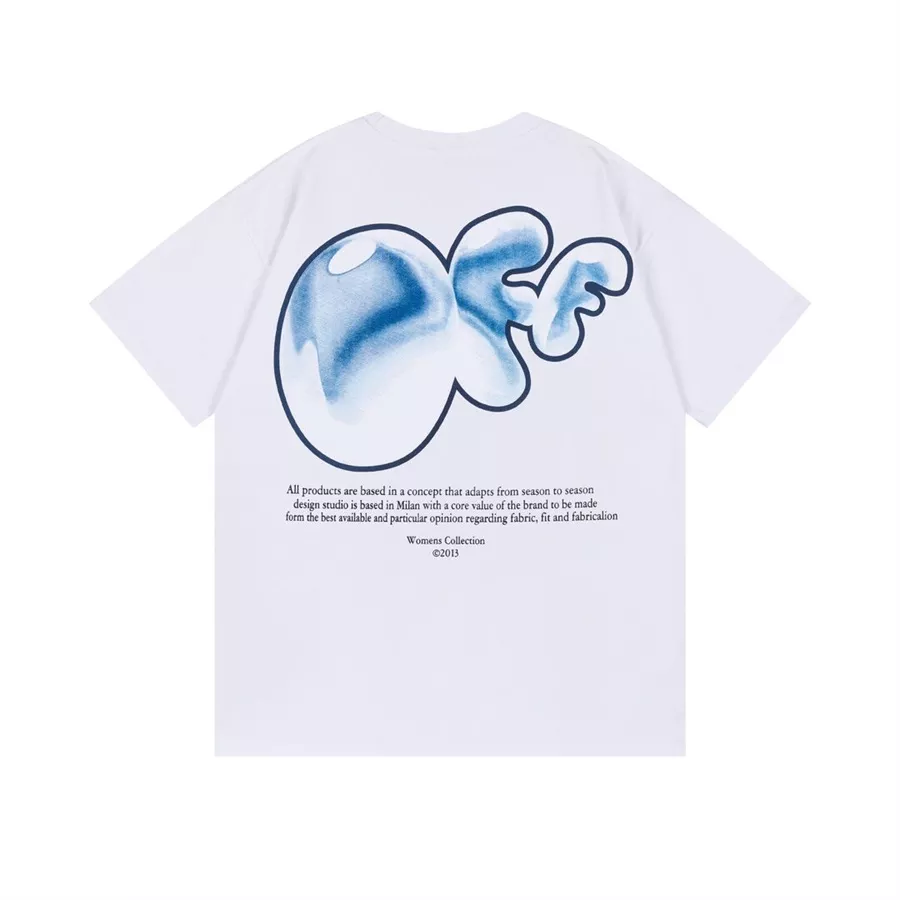 Off-White T-Shirts Short Sleeved For Unisex Comfortable 6426