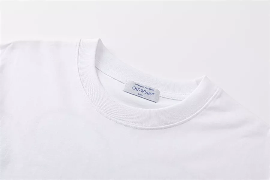 Off-White T-Shirts Short Sleeved For Unisex Comfortable 6426