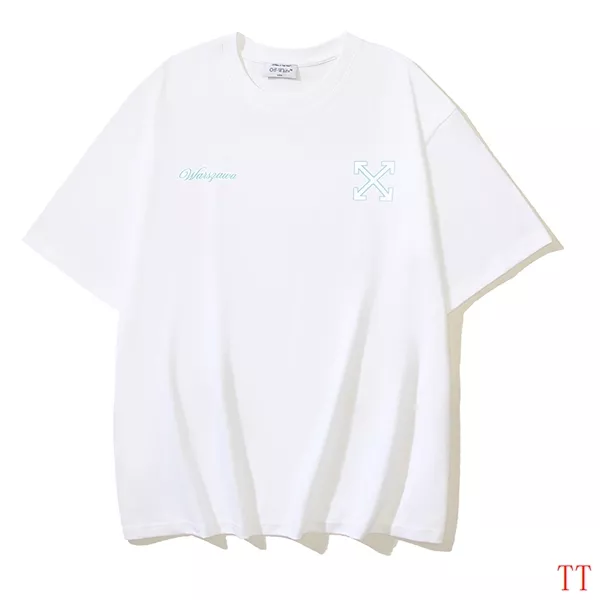 Off-White T-Shirts Short Sleeved For Unisex Comfortable 7464
