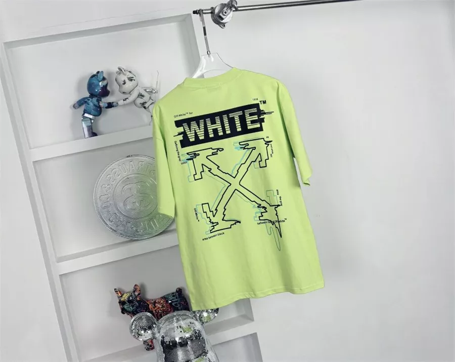 Off-White T-Shirts Short Sleeved For Unisex Compact 3096