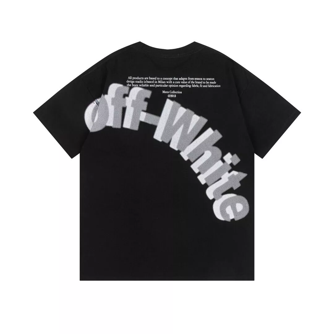 Off-White T-Shirts Short Sleeved For Unisex Compact 4243