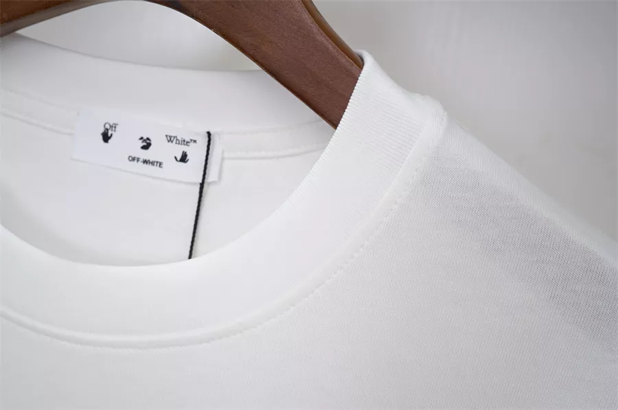 Off-White T-Shirts Short Sleeved For Unisex Cozy 5231
