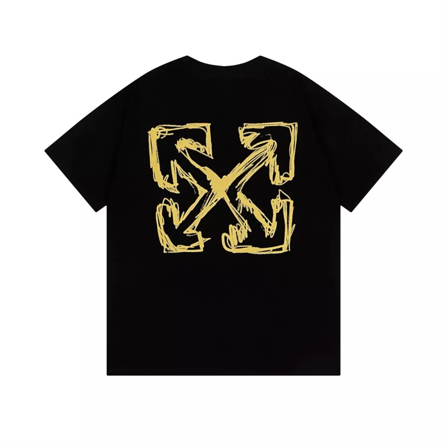 Off-White T-Shirts Short Sleeved For Unisex DailyWear 2764