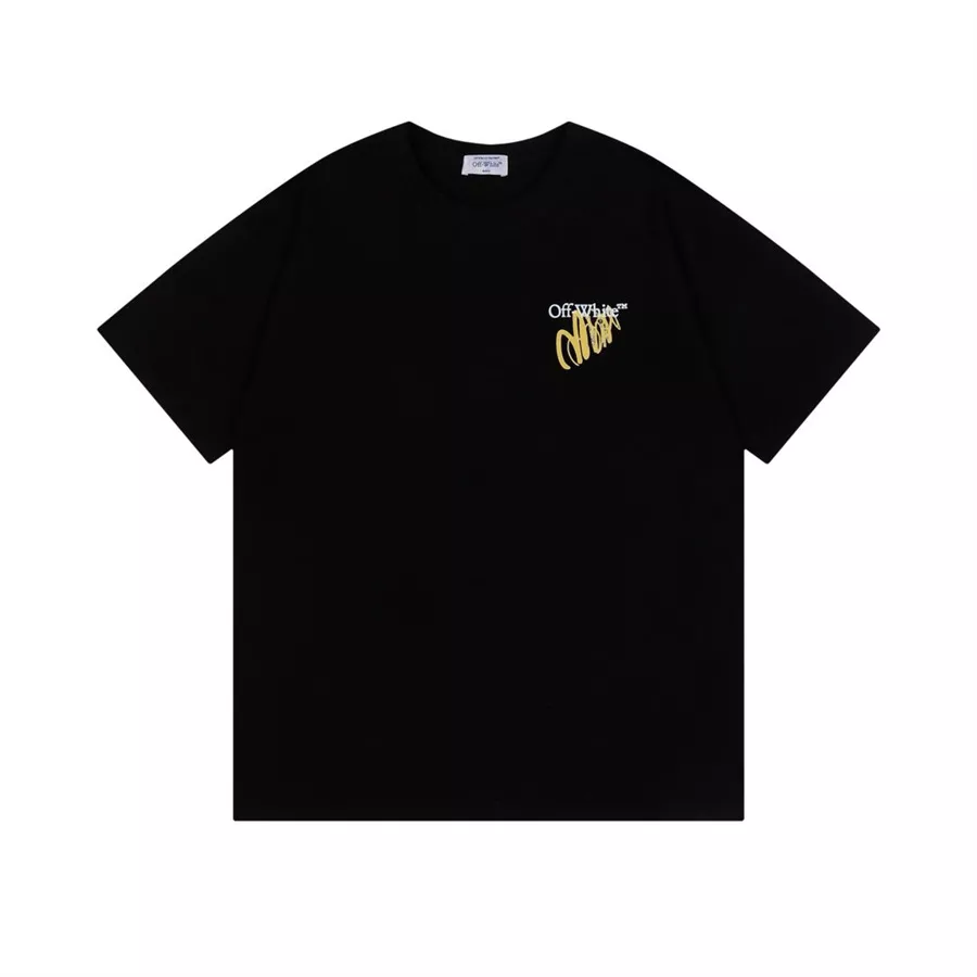 Off-White T-Shirts Short Sleeved For Unisex DailyWear 2764
