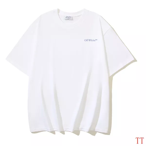 Off-White T-Shirts Short Sleeved For Unisex DailyWear 4898