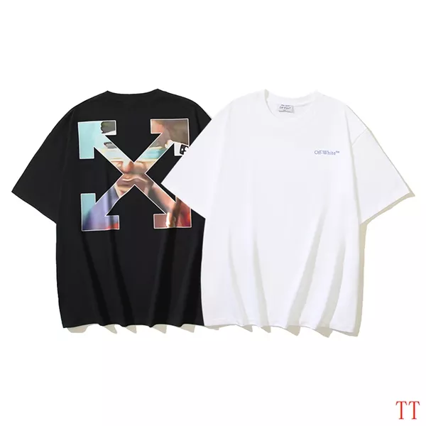 Off-White T-Shirts Short Sleeved For Unisex DailyWear 4898