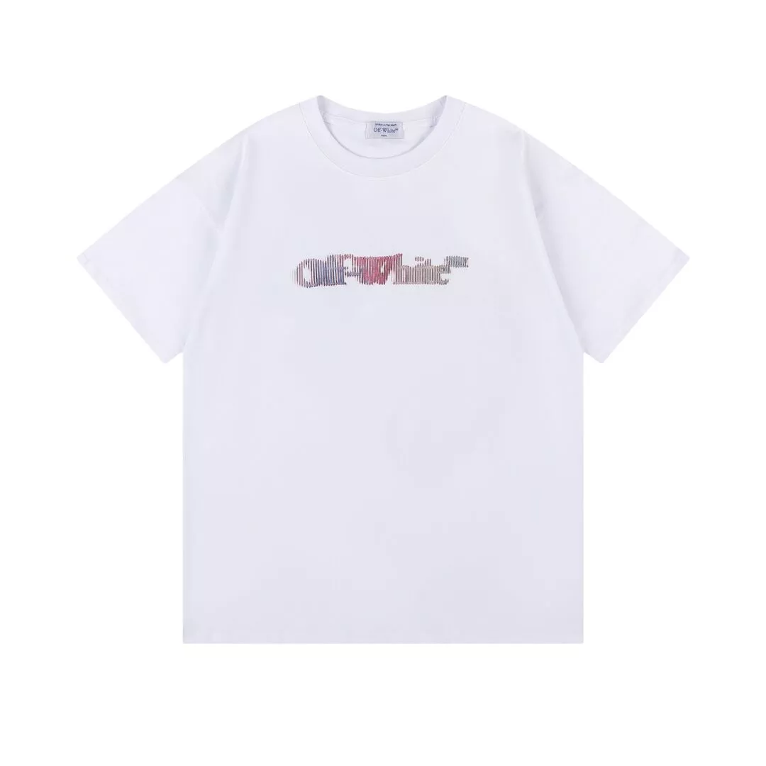 Off-White T-Shirts Short Sleeved For Unisex Durable 1082