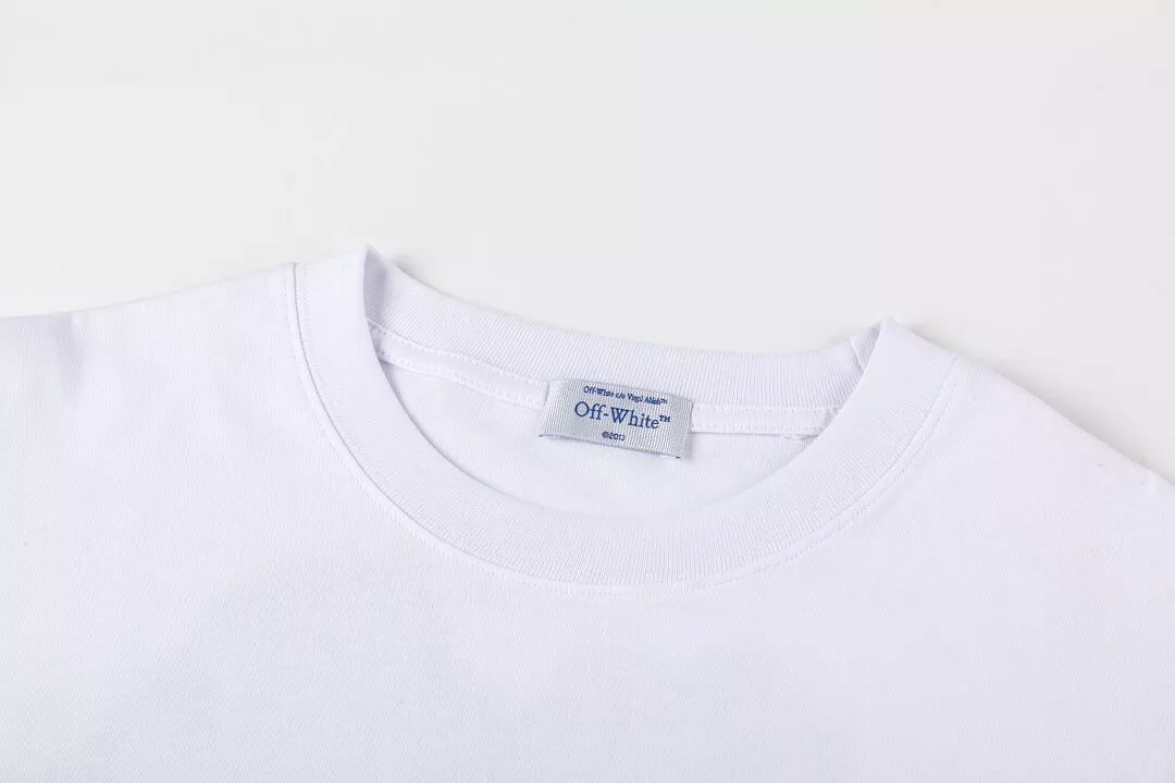 Off-White T-Shirts Short Sleeved For Unisex Durable 1082