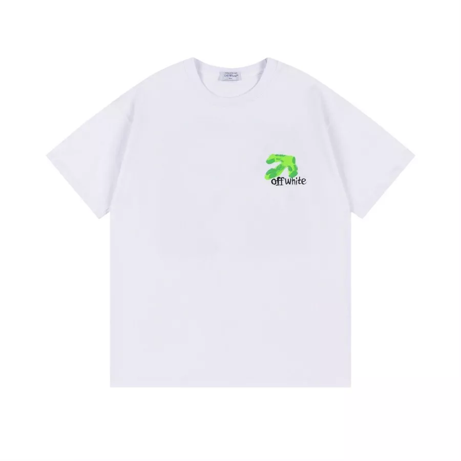 Off-White T-Shirts Short Sleeved For Unisex Durable 2141