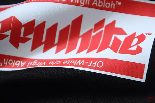 Off-White T-Shirts Short Sleeved For Unisex Elegant 7546