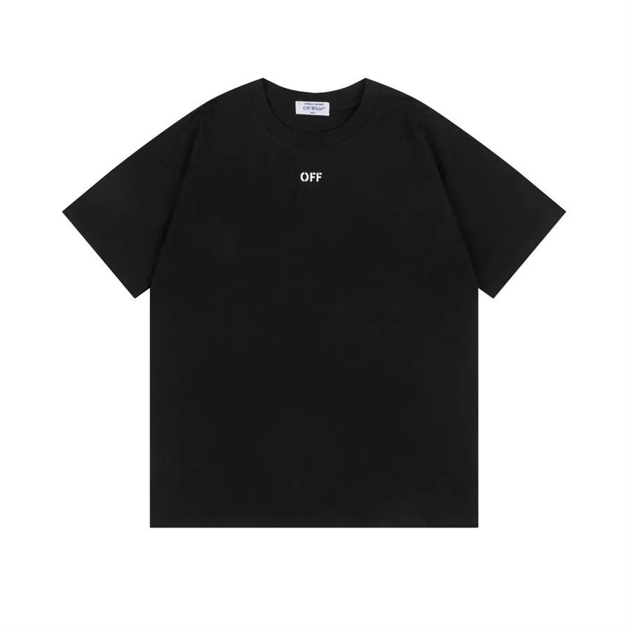 Off-White T-Shirts Short Sleeved For Unisex Fashionable 8153