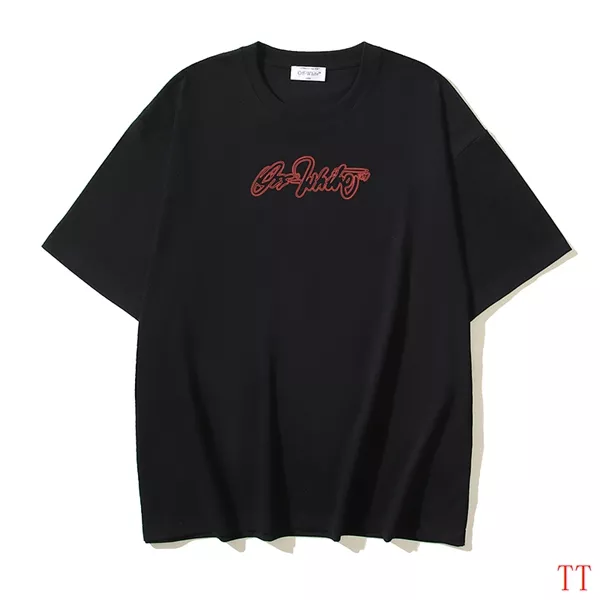 Off-White T-Shirts Short Sleeved For Unisex Flexible 8516