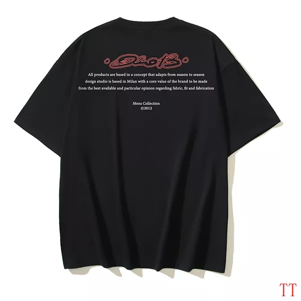 Off-White T-Shirts Short Sleeved For Unisex Flexible 8516