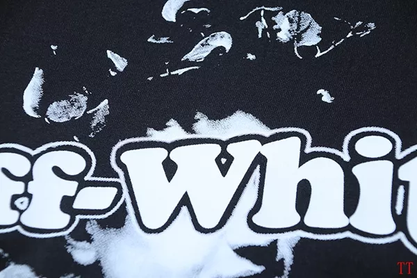 Off-White T-Shirts Short Sleeved For Unisex Minimalist 4432