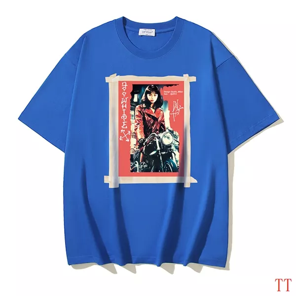 Off-White T-Shirts Short Sleeved For Unisex ModernLook 374
