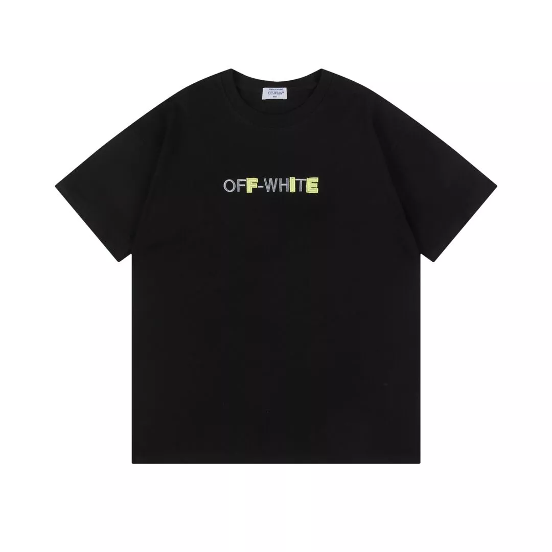 Off-White T-Shirts Short Sleeved For Unisex NewStyle 9196