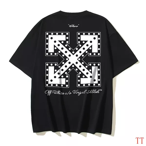 Off-White T-Shirts Short Sleeved For Unisex Popular 533
