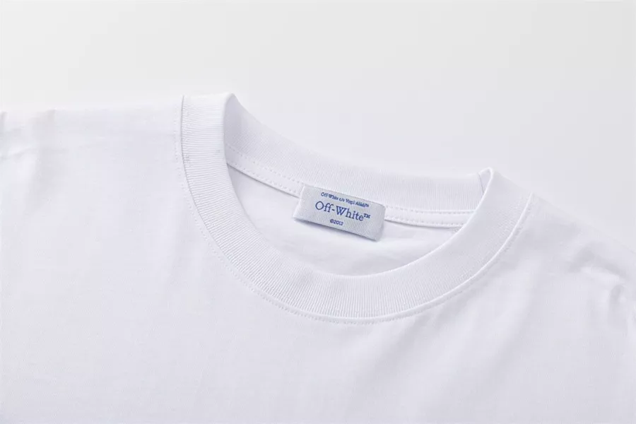 Off-White T-Shirts Short Sleeved For Unisex Popular 7584