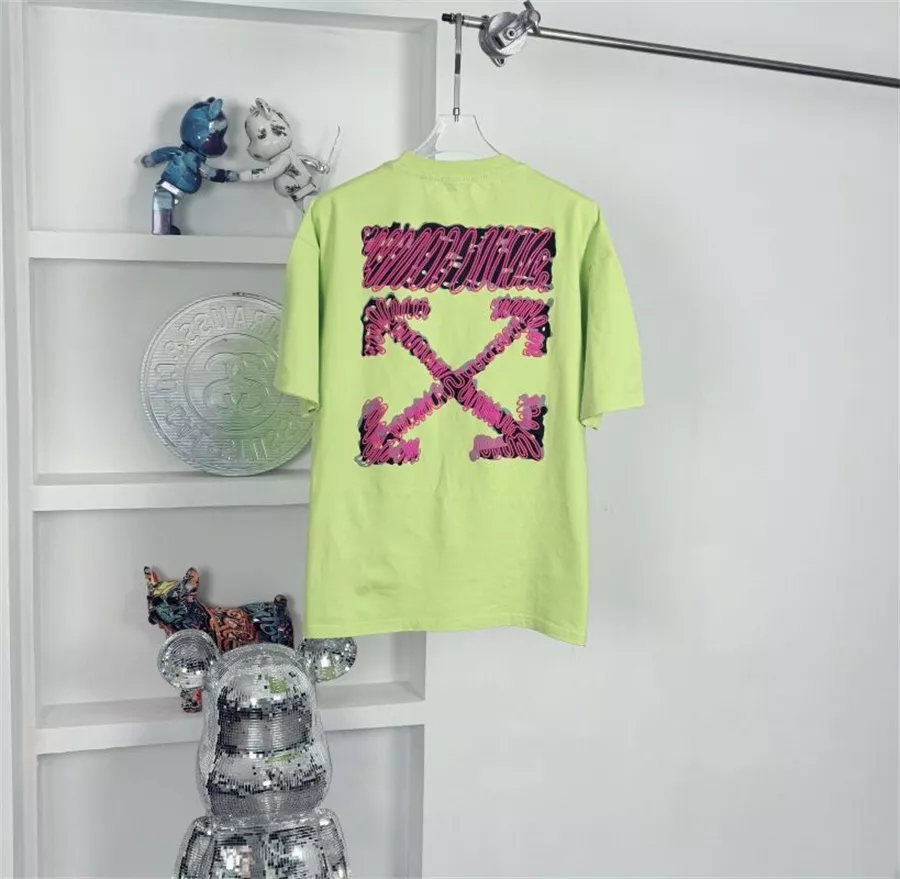 Off-White T-Shirts Short Sleeved For Unisex Sleek 8499