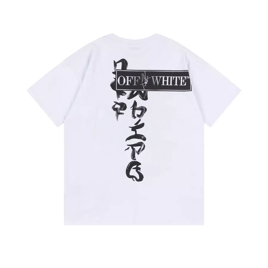 Off-White T-Shirts Short Sleeved For Unisex Soft 6043