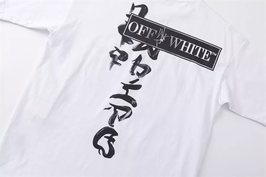 Off-White T-Shirts Short Sleeved For Unisex Soft 6043
