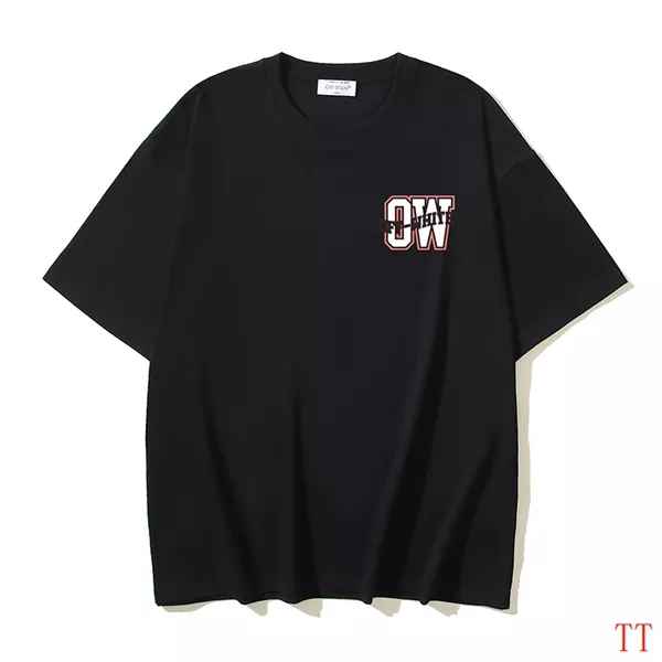 Off-White T-Shirts Short Sleeved For Unisex Sophisticated 8821