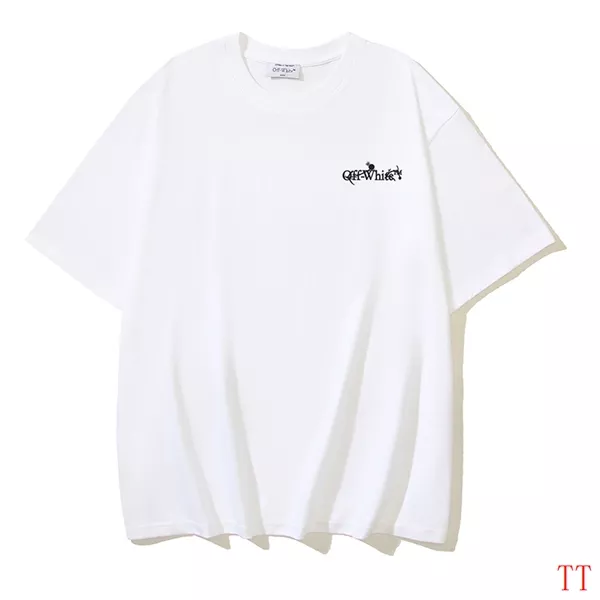 Off-White T-Shirts Short Sleeved For Unisex SportInspired 2919