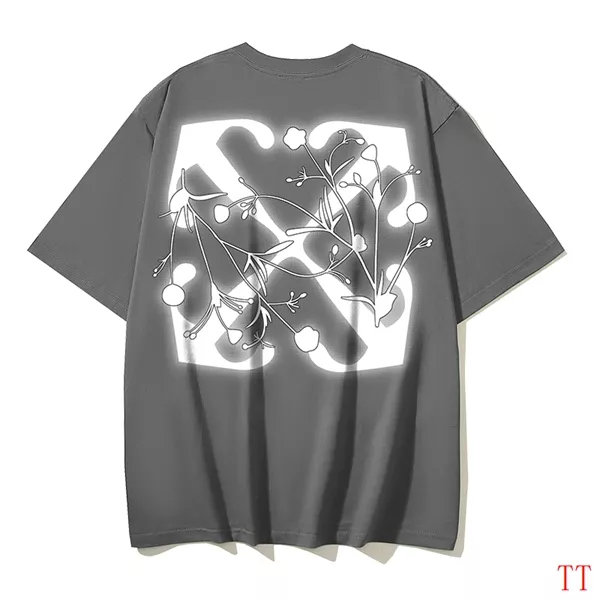 Off-White T-Shirts Short Sleeved For Unisex StreetReady 552