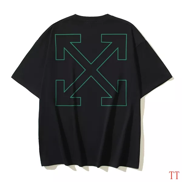 Off-White T-Shirts Short Sleeved For Unisex Stylish 1007