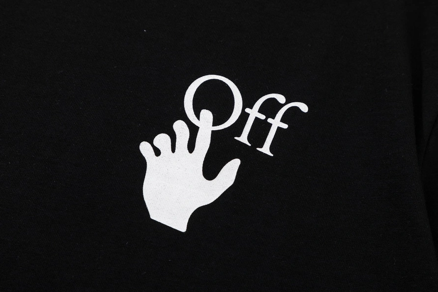 Off-White T-Shirts Short Sleeved For Unisex Trendsetting 1320