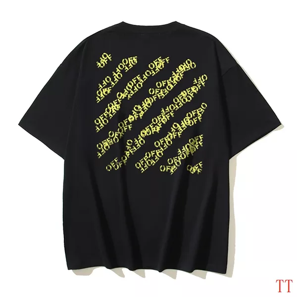 Off-White T-Shirts Short Sleeved For Unisex Trendy 289