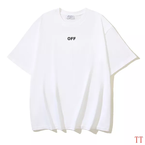 Off-White T-Shirts Short Sleeved For Unisex Trendy 7015