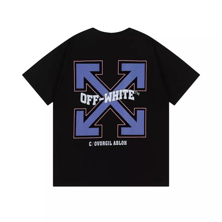 Off-White T-Shirts Short Sleeved For Unisex Trendy 7624
