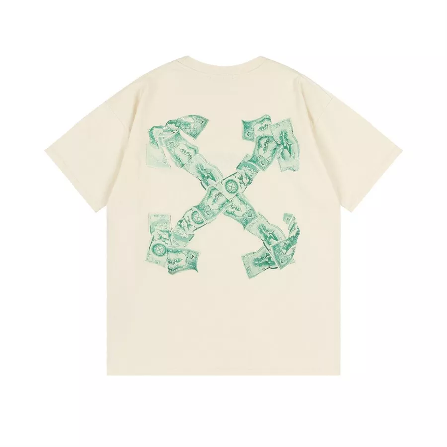 Off-White T-Shirts Short Sleeved For Unisex Unique 2061