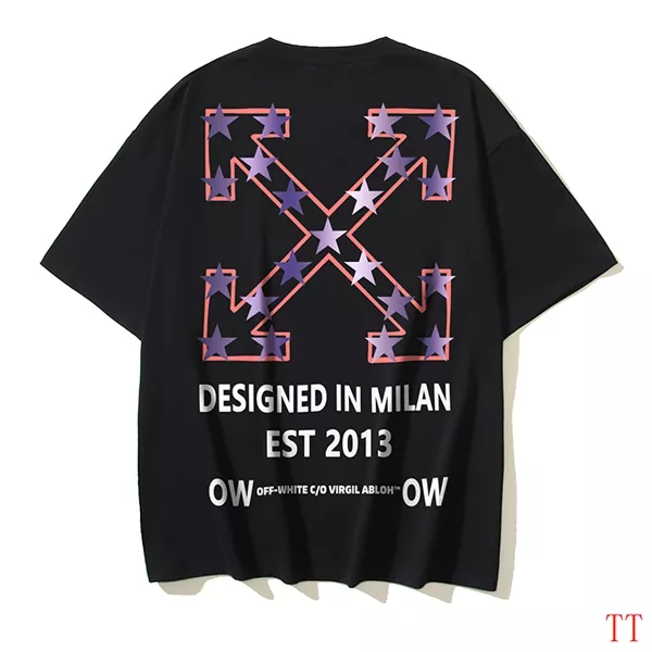 Off-White T-Shirts Short Sleeved For Unisex Unique 2784