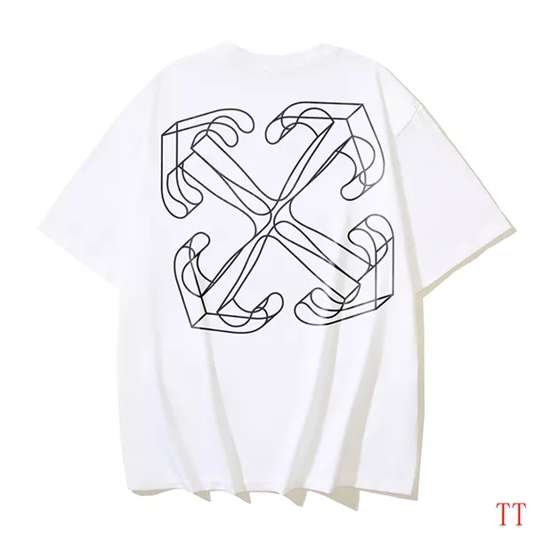 Off-White T-Shirts Short Sleeved For Unisex Versatile 2327