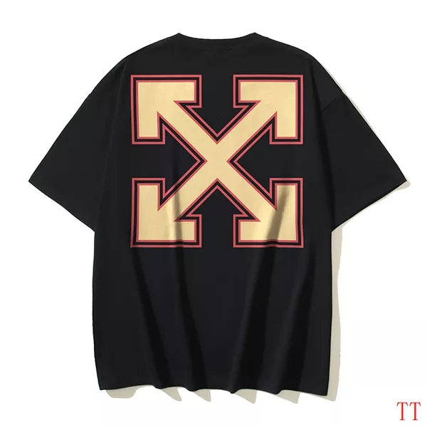 Off-White T-Shirts Short Sleeved For Unisex WellDesigned 4598