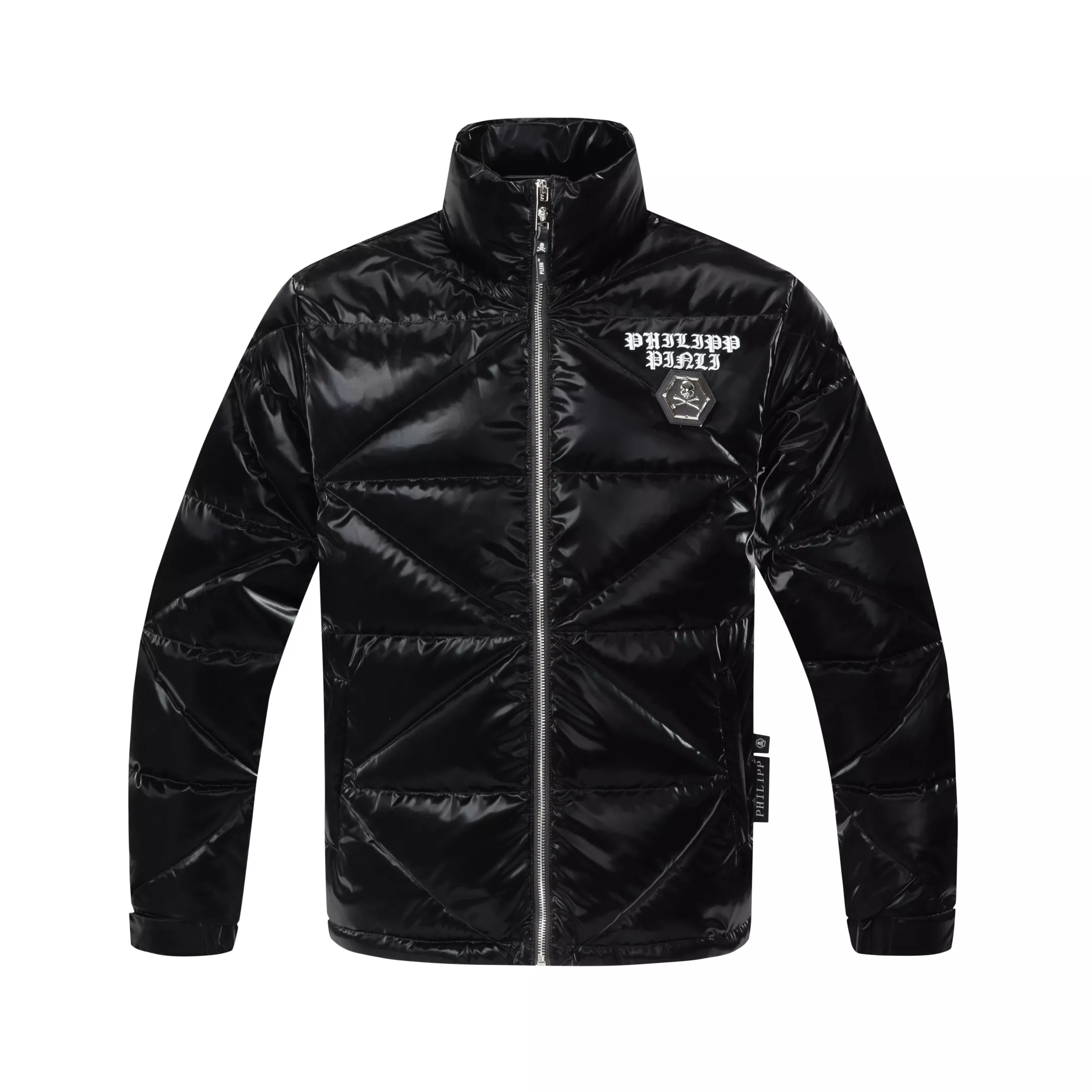 Philipp Plein PP Down Feather Coat Long Sleeved For Men Comfortable 7455