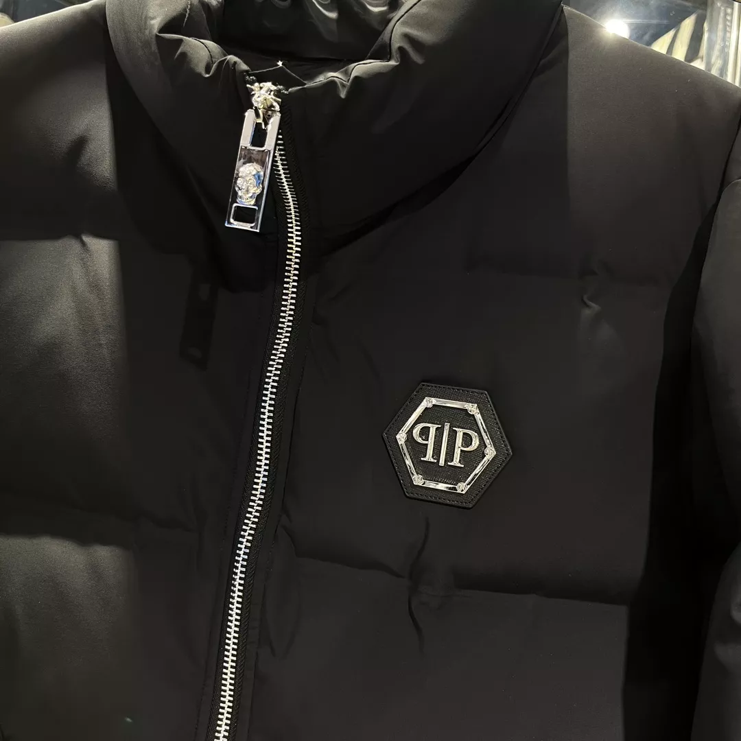 Philipp Plein PP Down Feather Coat Long Sleeved For Men Lightweight 387
