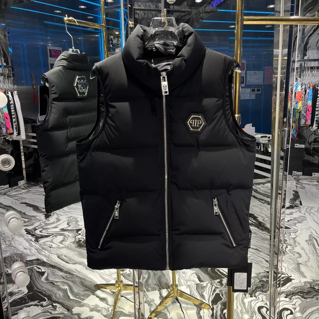 Philipp Plein PP Down Feather Coat Sleeveless For Men Functional 884