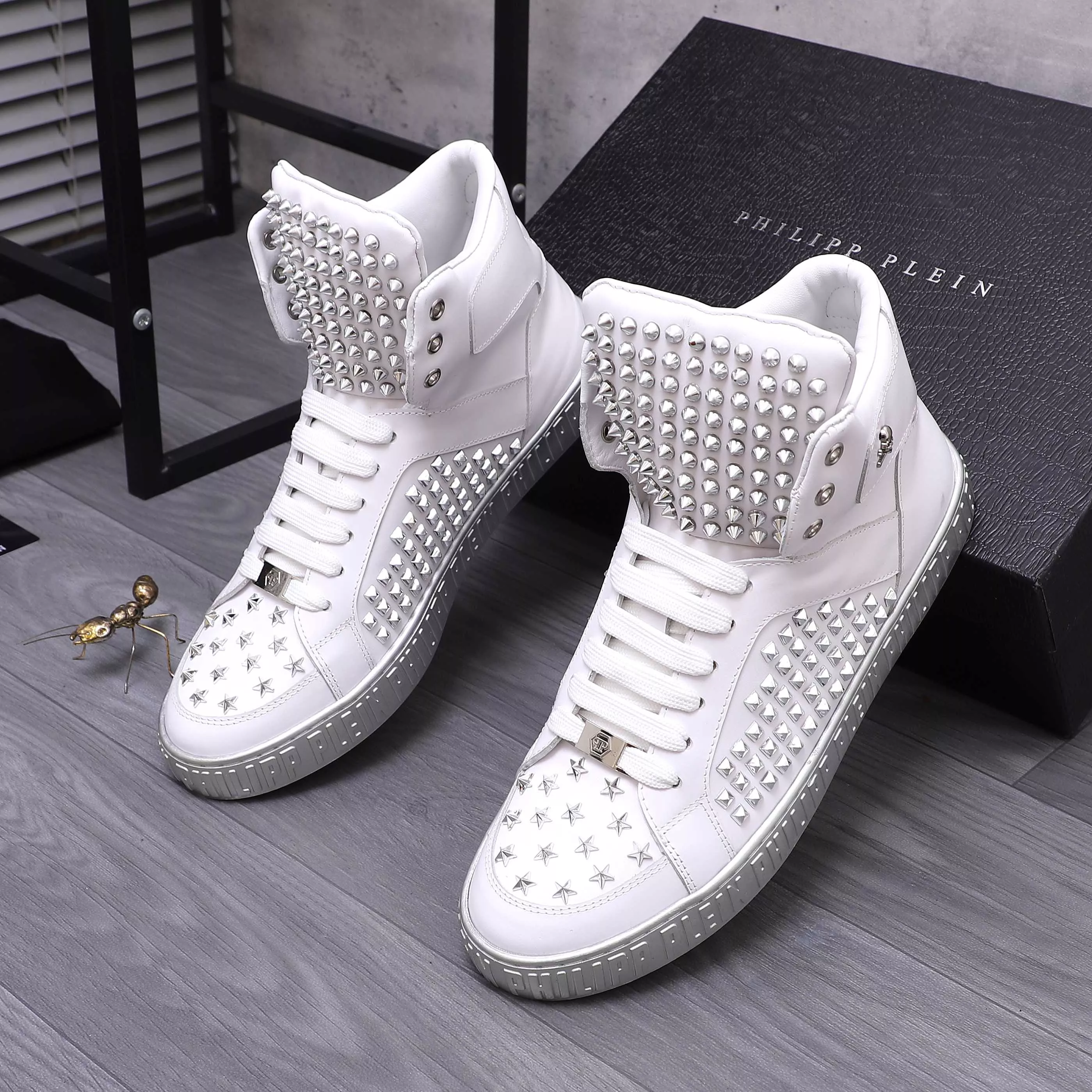 Philipp Plein PP High Tops Shoes For Men Minimalist 8376